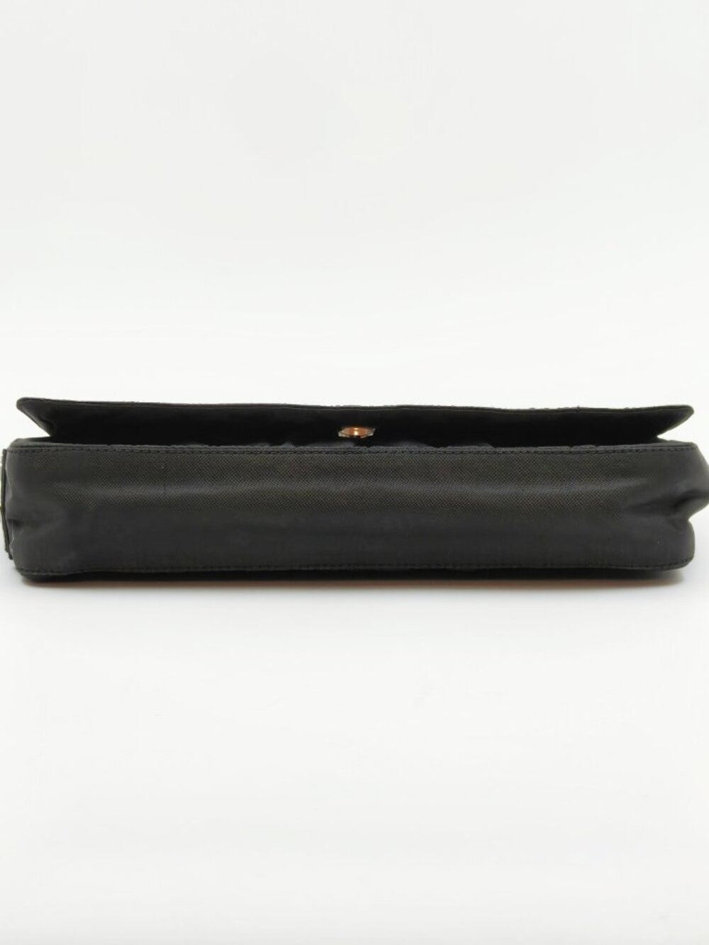 Prada Vintage Black Tessuto Nylon Shoulder Bag Chain Strap Flap Bag - Picture 7 of 13
